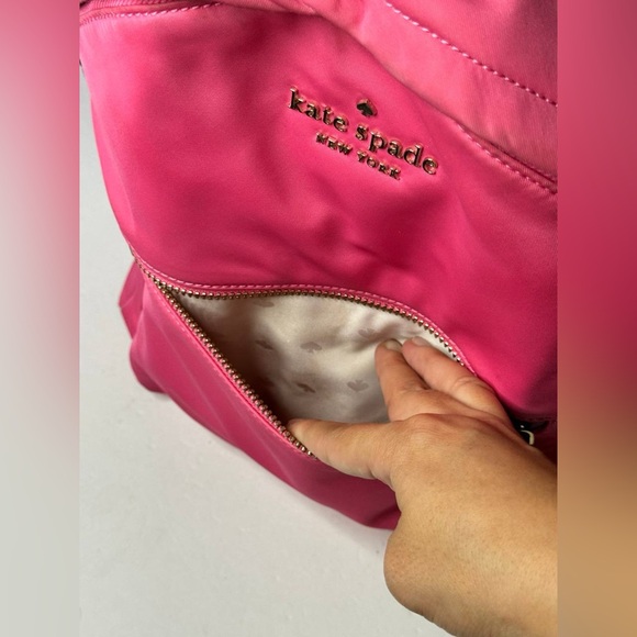 Kate Spade New York Nylon Leather-Trimmed Backpack - Picture 4 of 12